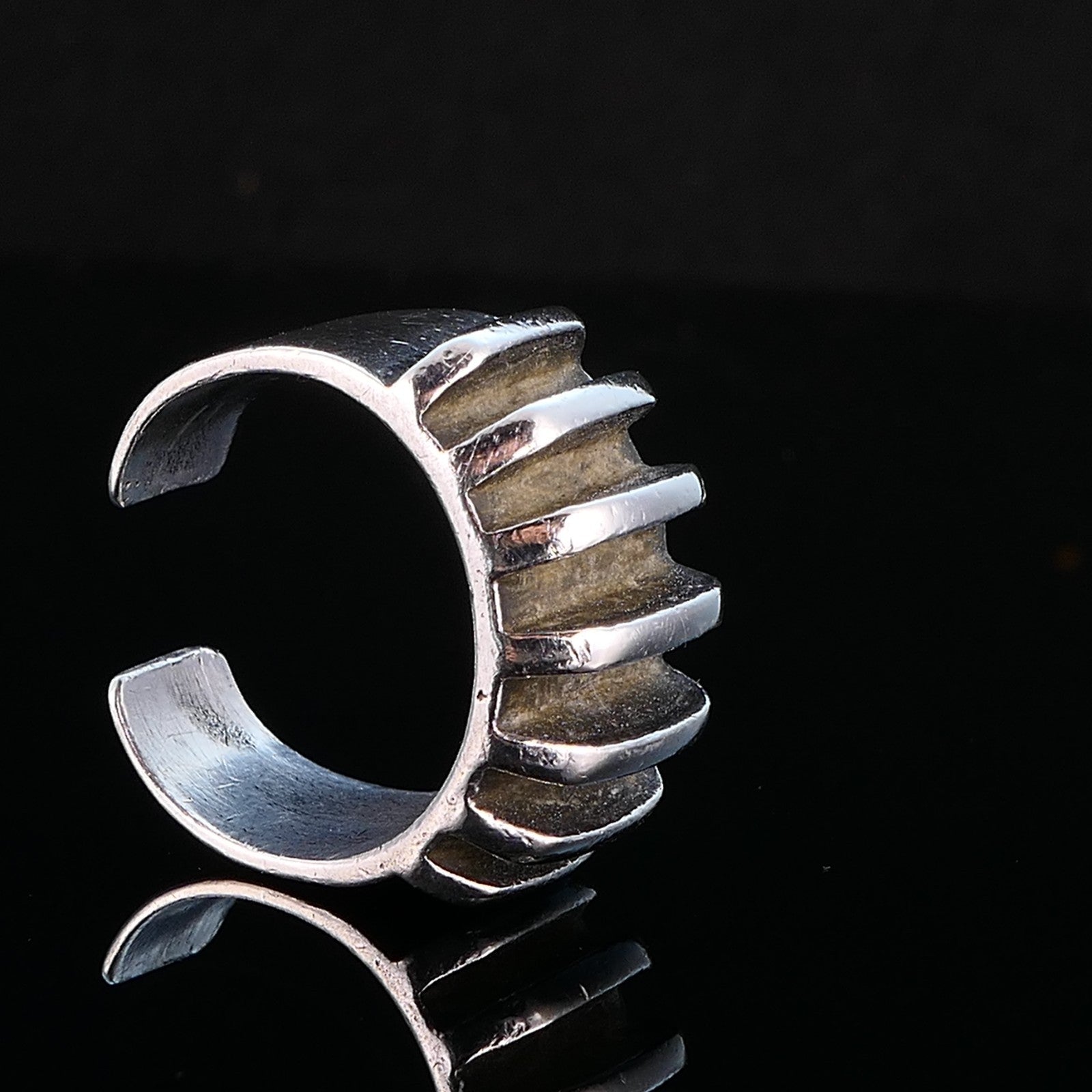 Anna Greter Eker for Plus Studios Silberring 925 Silber Gr. 59 Norway Vintage Modernist