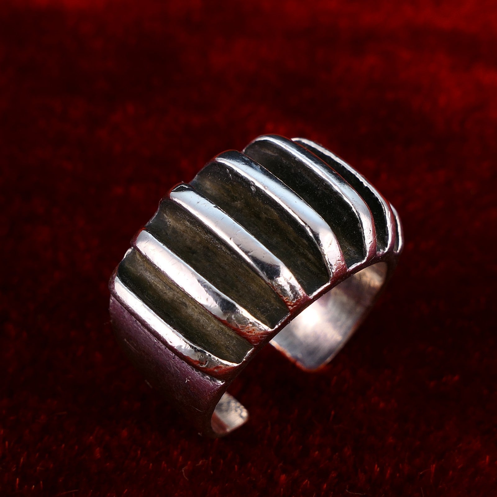 Anna Greter Eker for Plus Studios Silberring 925 Silber Gr. 59 Norway Vintage Modernist
