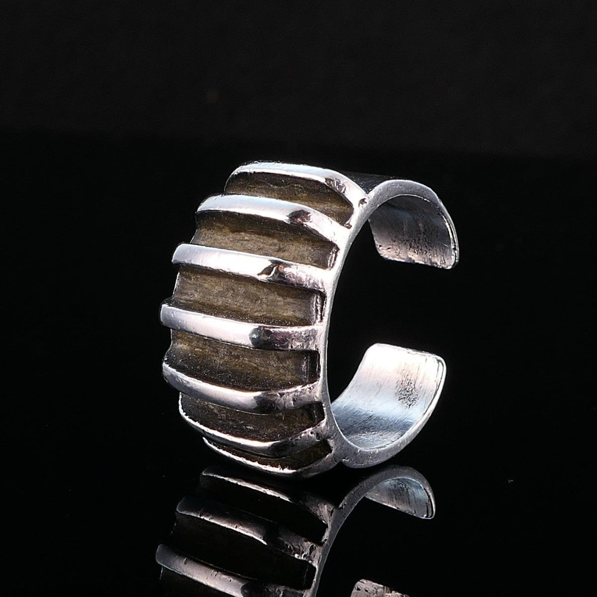 Anna Greter Eker for Plus Studios Silberring 925 Silber Gr. 59 Norway Vintage Modernist