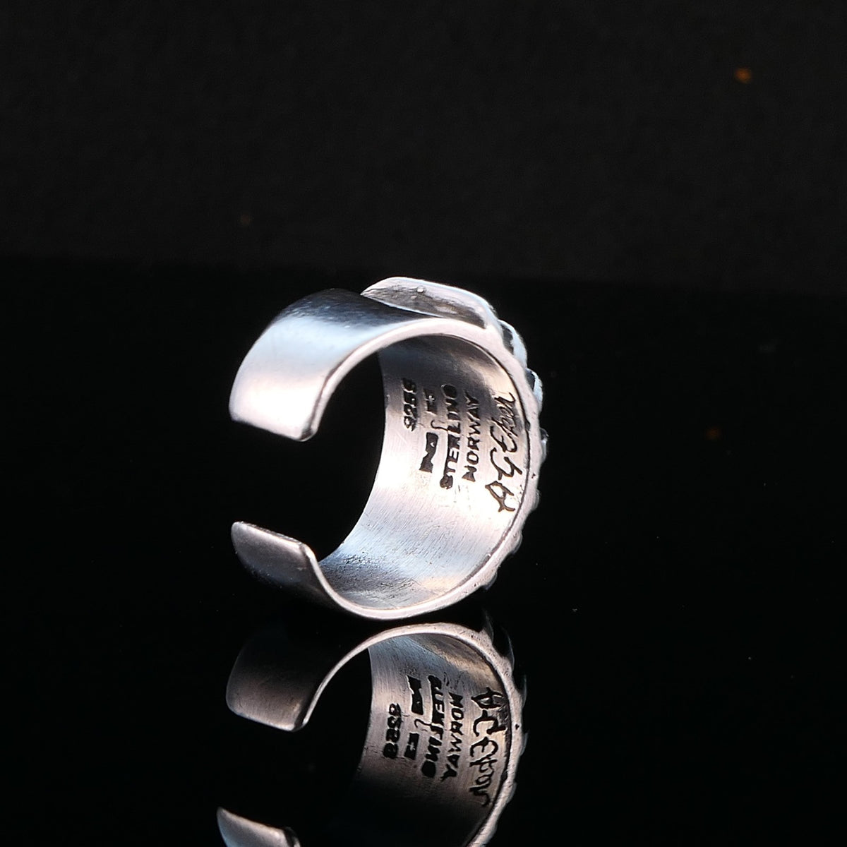 Anna Greter Eker for Plus Studios Silberring 925 Silber Gr. 59 Norway Vintage Modernist