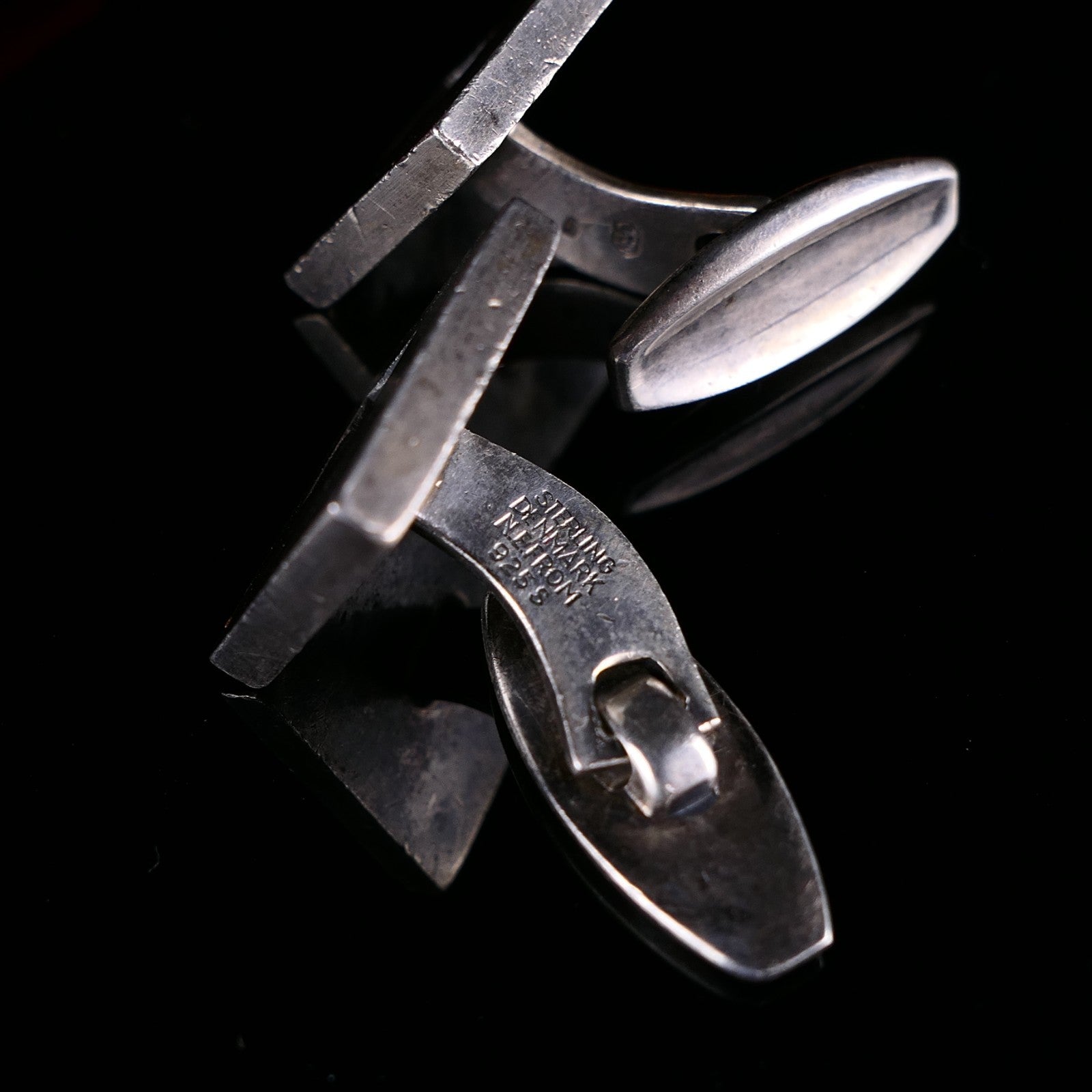 Denmark Nils Erik From Vintage Manschettenknöpfe 925 Sterling Silber 15,7g Alt