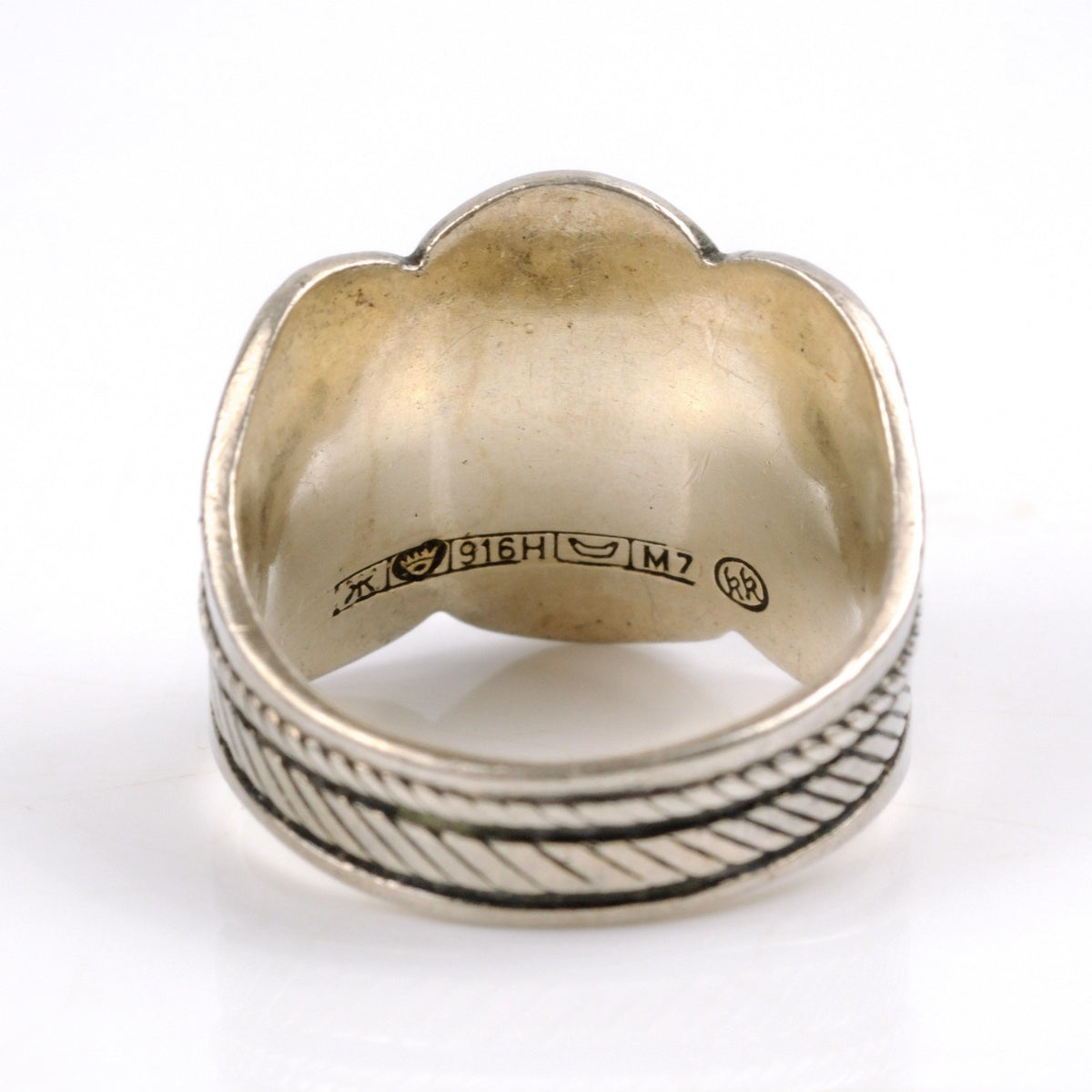 Kalevala Koru Finnland Vintage 916 Silber Sterling Ring Sami Laplander RG 58 (18,4 mm Ø)