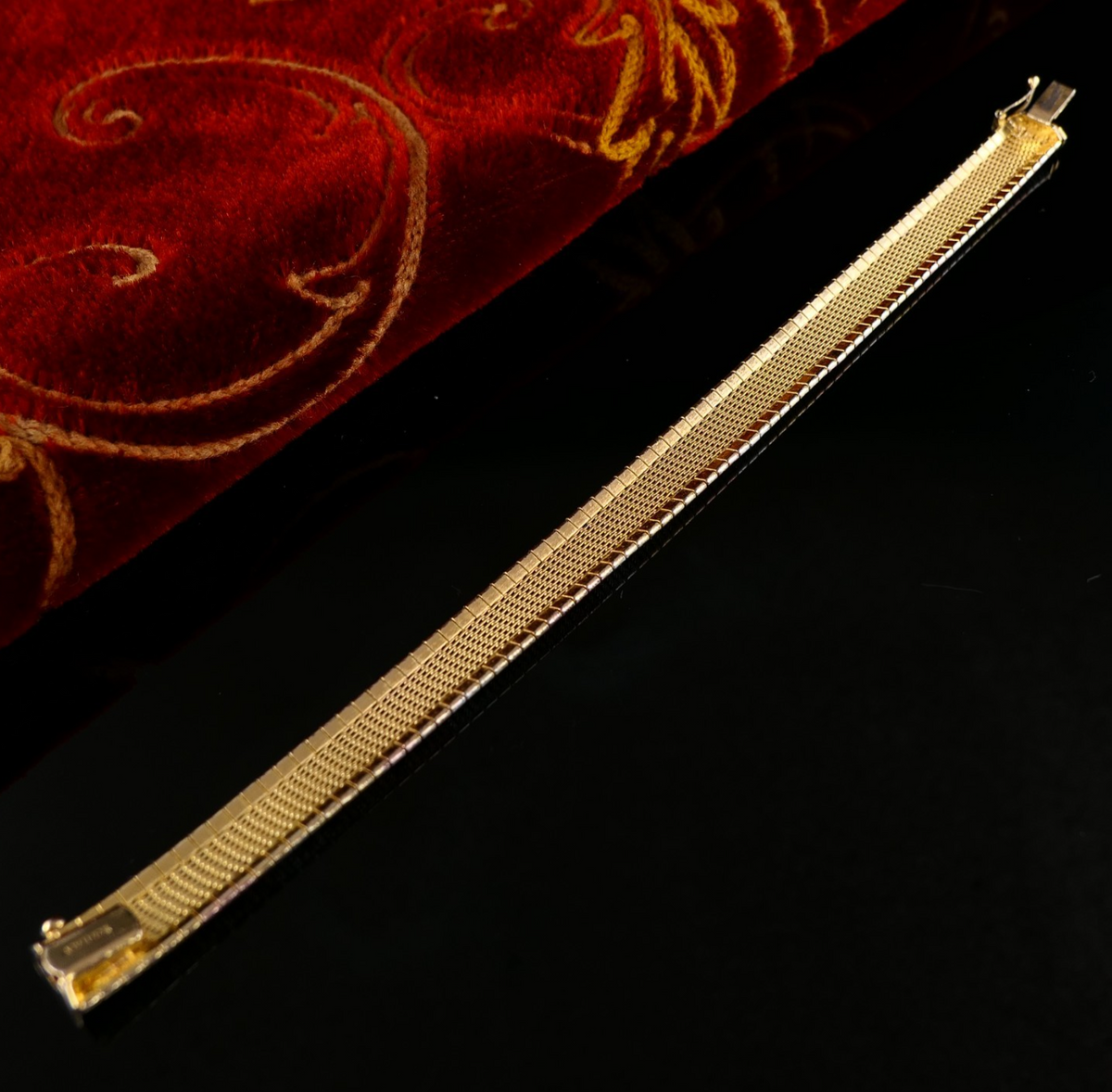 925 Silber Silberarmband Schlangenarmband Cleopatrakette 18cm - Gold, Rosé & Silber - 18,3g Italy