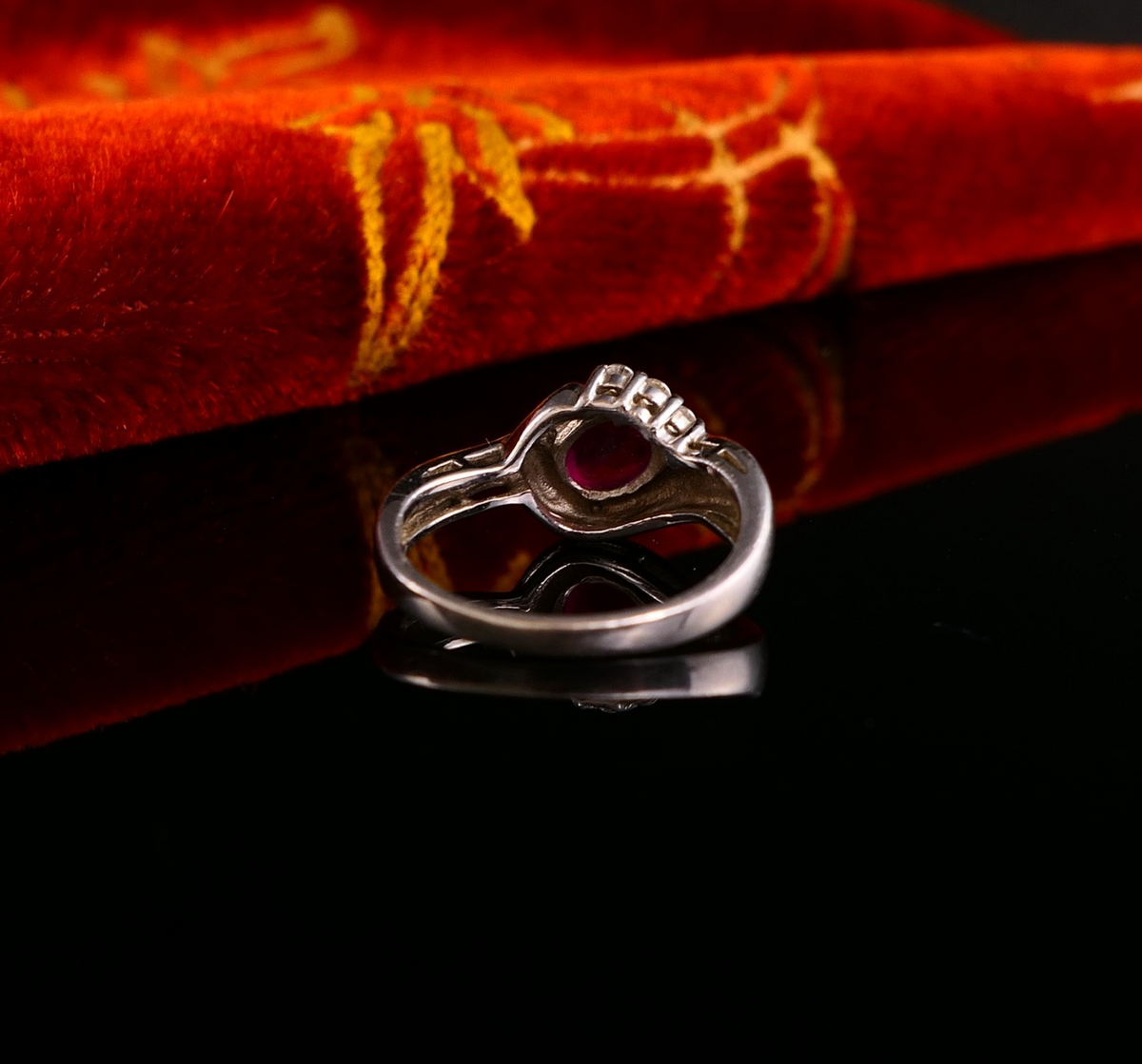 Moderner Silberring Damenring Pink Zirkonia DQCZ 925er Silber Gr. 57 / 18,1mm