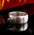 Vintage * Ring Ding * Silberring Basisring 7mm 925 Silber Gr. 54 17,2mm Silberwerk