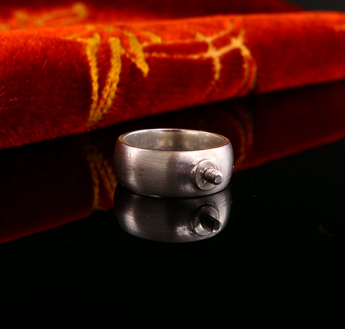 Vintage * Ring Ding * Silberring Basisring 7mm 925 Silber Gr. 54 17,2mm Silberwerk