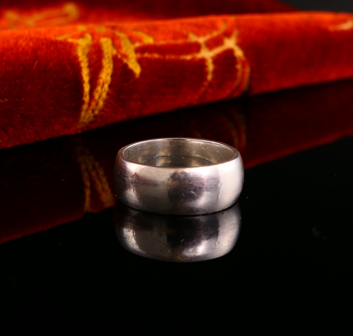Vintage * Ring Ding * Silberring Basisring 7mm 925 Silber Gr. 54 17,2mm Silberwerk