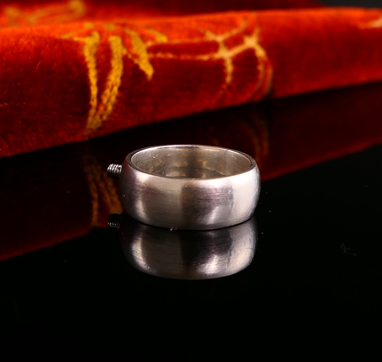 Vintage * Ring Ding * Silberring Basisring 7mm 925 Silber Gr. 54 17,2mm Silberwerk