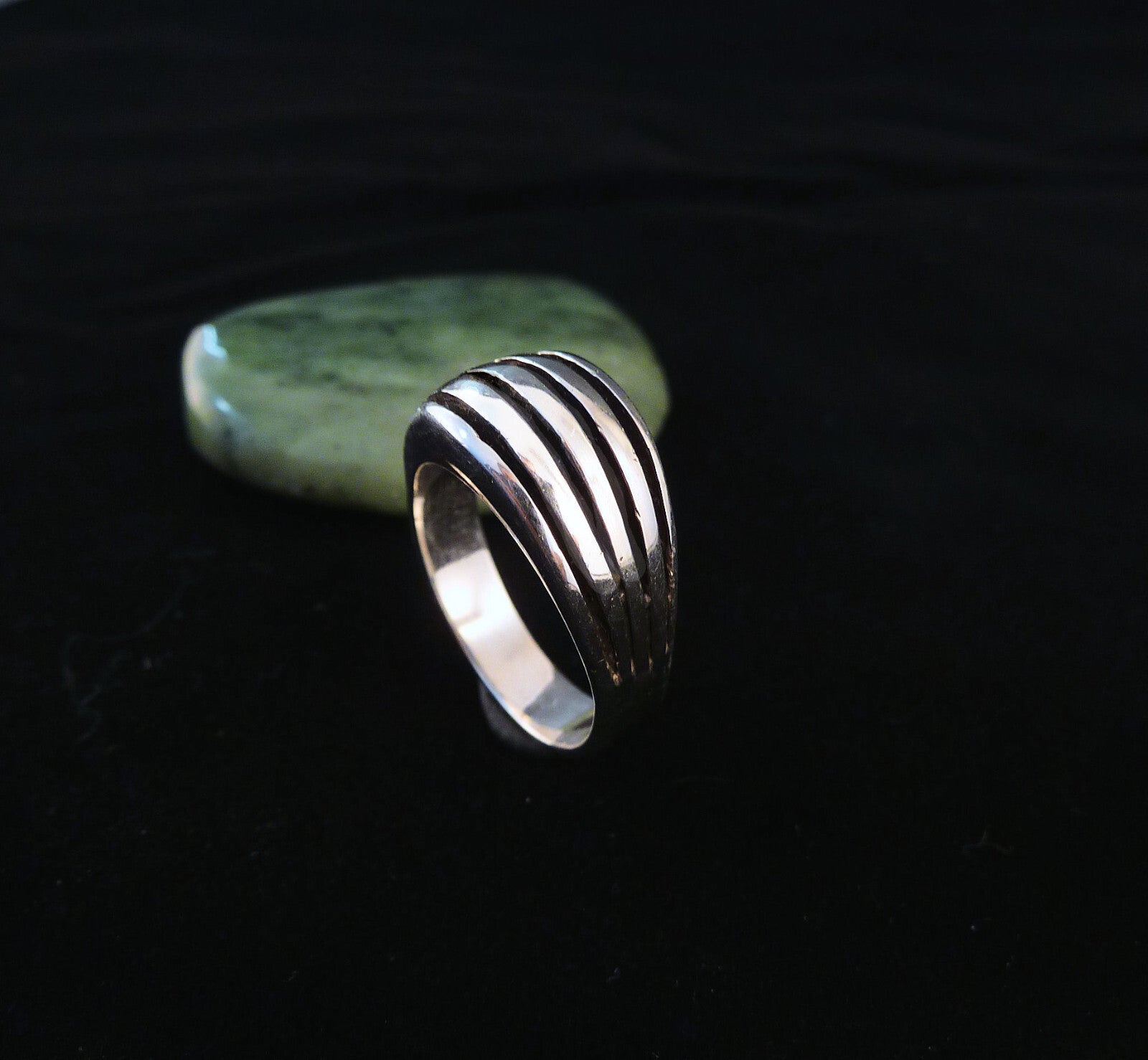 Vintage Handarbeit Silberring Damen Ring partiell geschwärzt Silber mind. 800er Gr. 56