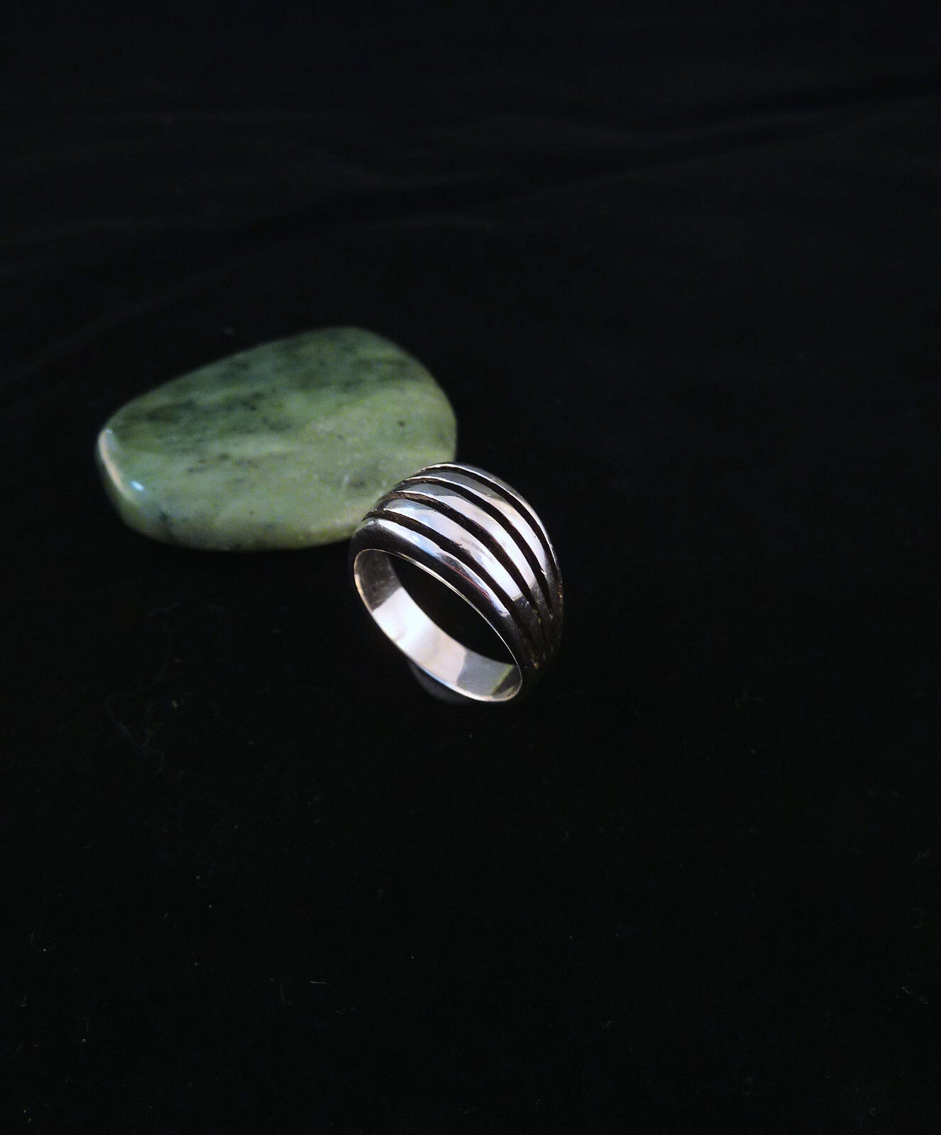 Vintage Handarbeit Silberring Damen Ring partiell geschwärzt Silber mind. 800er Gr. 56