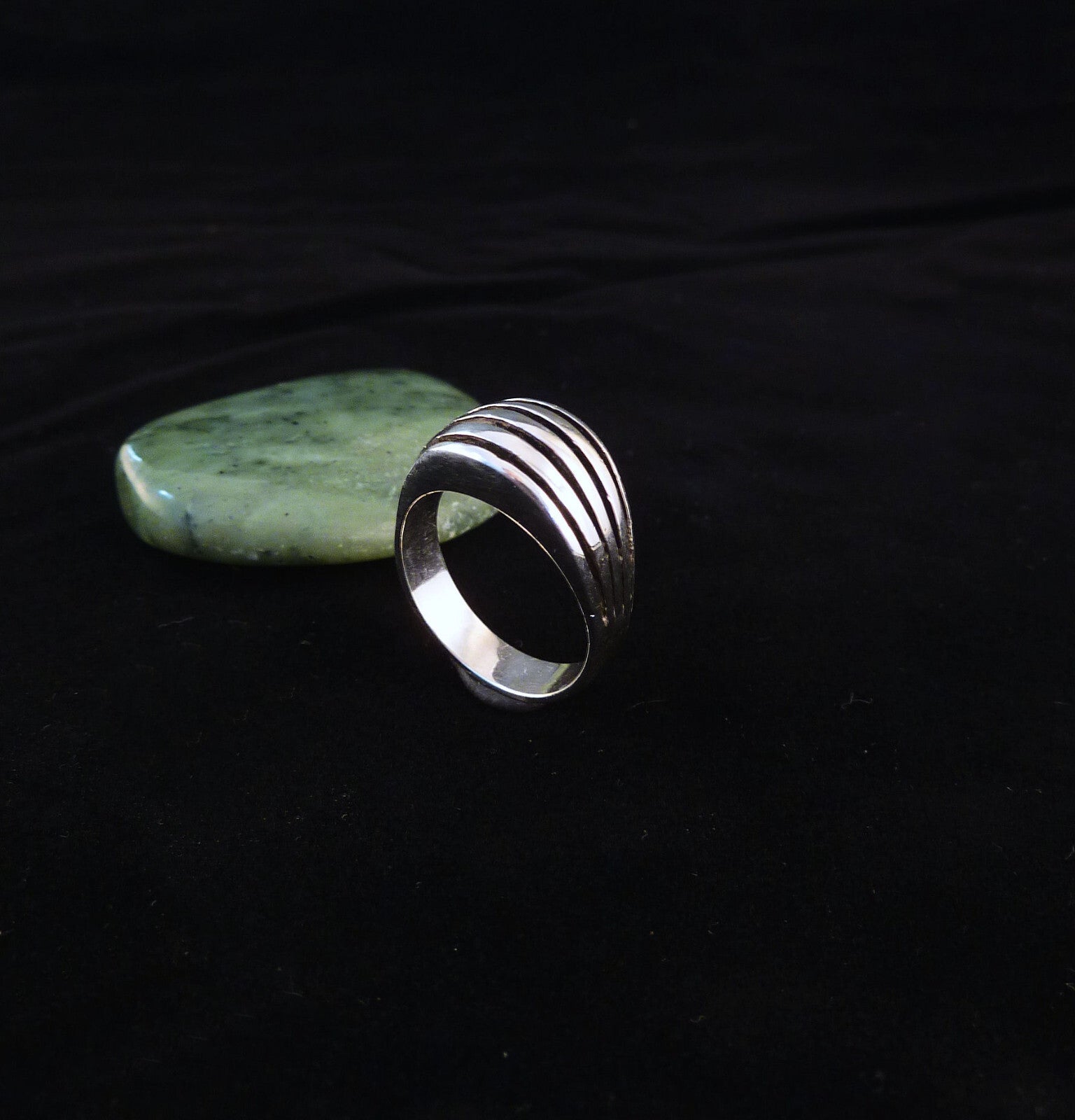 Vintage Handarbeit Silberring Damen Ring partiell geschwärzt Silber mind. 800er Gr. 56
