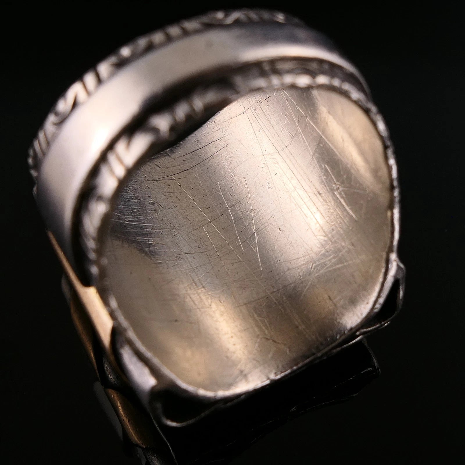 Antiker Monogrammring Siegelring Initialen HS/ SH Silberring min. 800 Silber & min. 333 Gold RG 60 (19,1 mm Ø) Vintage Alt