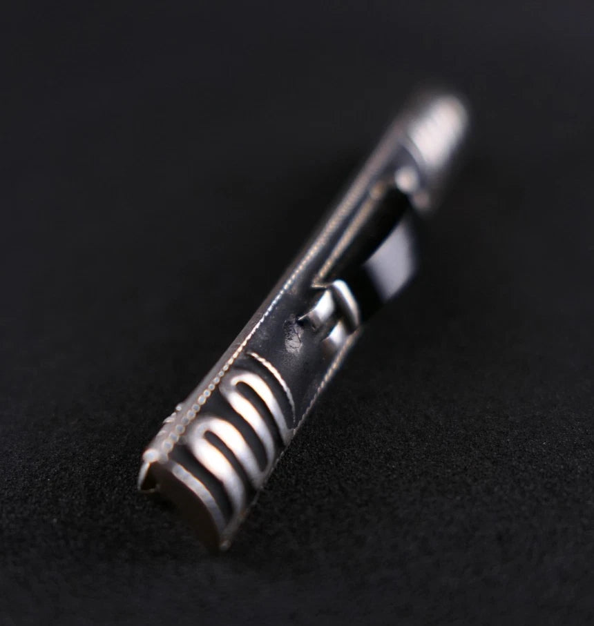 Theodor Fahrner Stabbrosche Art Déco um 1930 mit Onyx & Mattemaille aus 935 Sterling Silber
