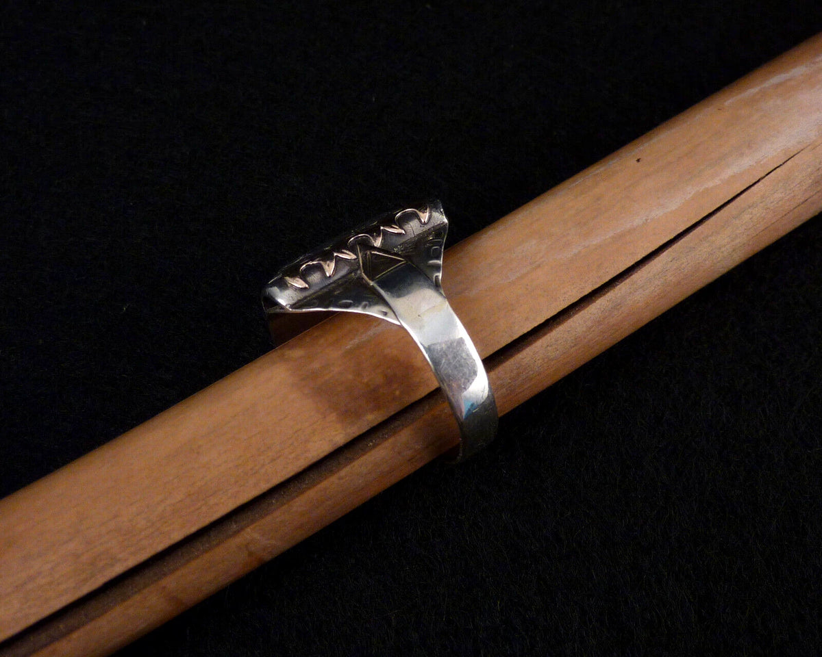 Antiker Monogrammring Siegelring Initialen DK / KD Silberring 800 Silber & 333 Gold RG 66 (21,0 mm Ø) Vintage Alt