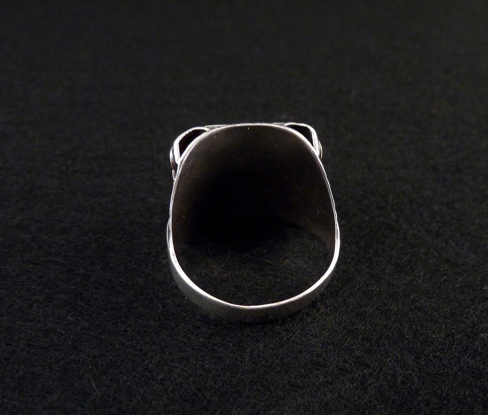 Antiker Monogrammring Siegelring Initialen DK / KD Silberring 800 Silber & 333 Gold RG 66 (21,0 mm Ø) Vintage Alt