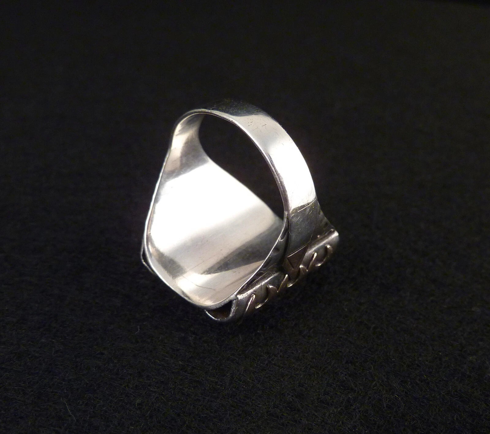 Antiker Monogrammring Siegelring Initialen DK / KD Silberring 800 Silber & 333 Gold RG 66 (21,0 mm Ø) Vintage Alt