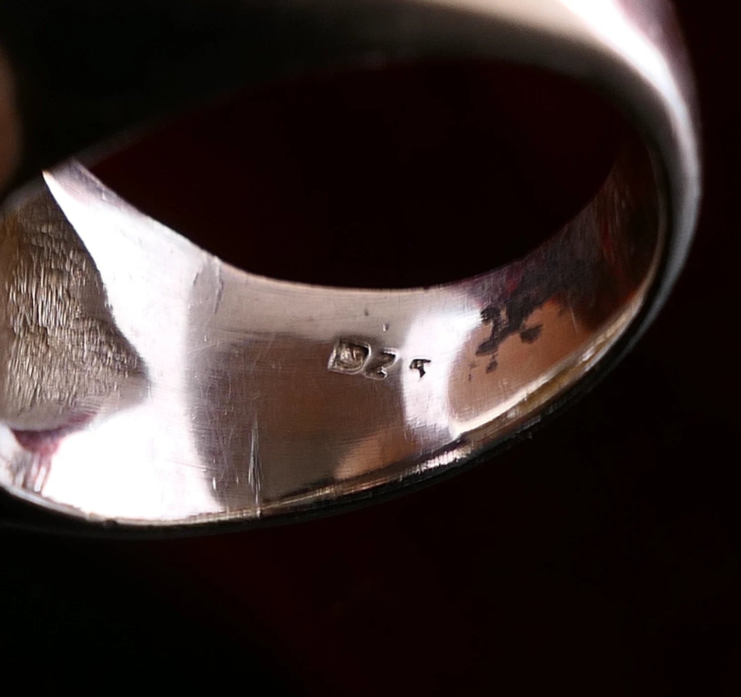 Handgefertigter Unikat Silberschmiede-Atelier Ring 925 Silber 23,2g – Rohstein Amethyst & Citrin RG 57 (18,1 mm Ø)