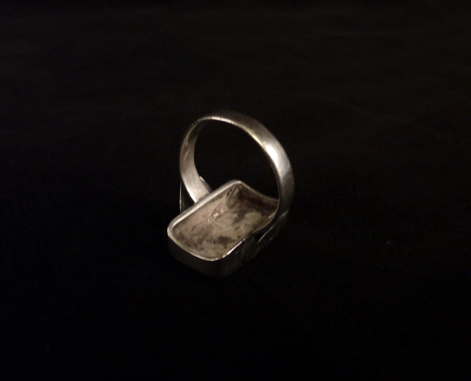 Antiker Monogrammring Siegelring Initialen WS / SW Silberring 800 Silber & 333 Gold RG 60 (19,1 mm Ø) Vintage Alt