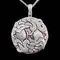 Art Déco Diamonds Fische Anhänger mit 0,20ct Diamanten aus 925 Silber im Art Déco-Stil