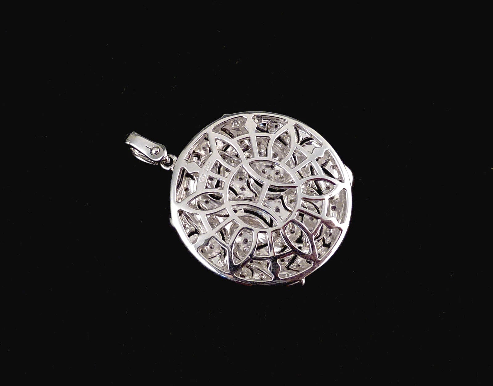Art Déco Diamonds Fische Anhänger mit 0,20ct Diamanten aus 925 Silber im Art Déco-Stil