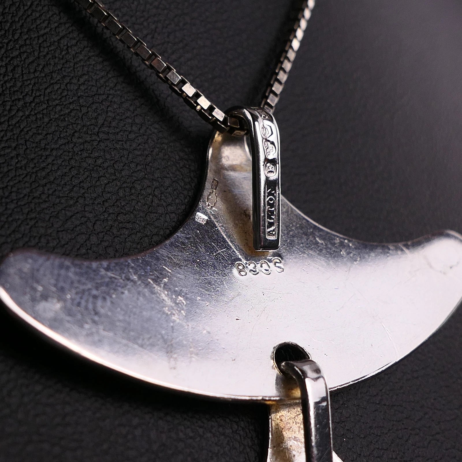 ALTON, Schweden - Vintage Modernist Großer Statement Anhänger aus 830er Silber
