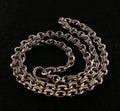 Vintage Silberkette - Massive 925er Silber Ankerkette Länge 50cm 6mm x 4mm 29,7g
