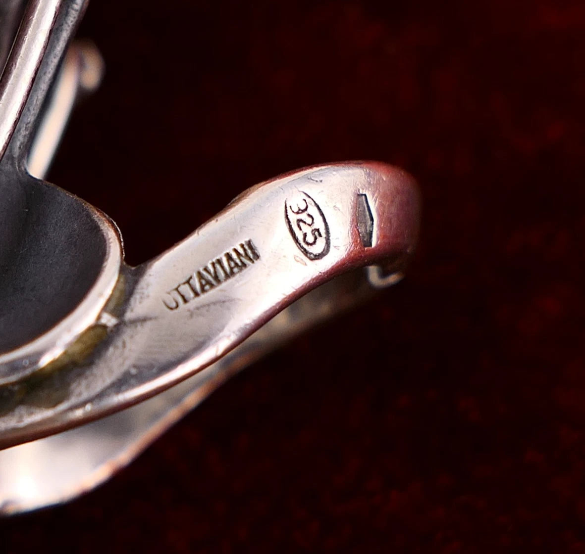Ottaviani Ring - Italienischer Designer Damenring 925 Silber Vintage Alt Göttin Fee RG 55 (17,5 mm Ø)