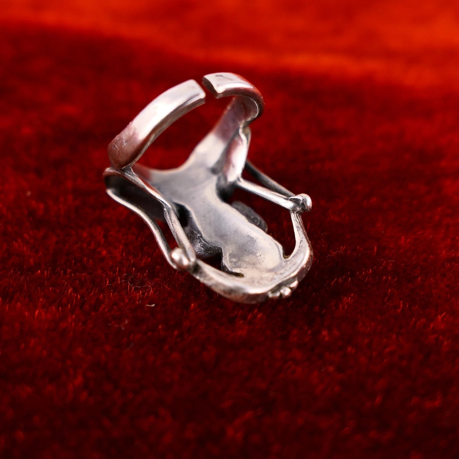Ottaviani Ring - Italienischer Designer Damenring 925 Silber Vintage Alt Göttin Fee RG 55 (17,5 mm Ø)