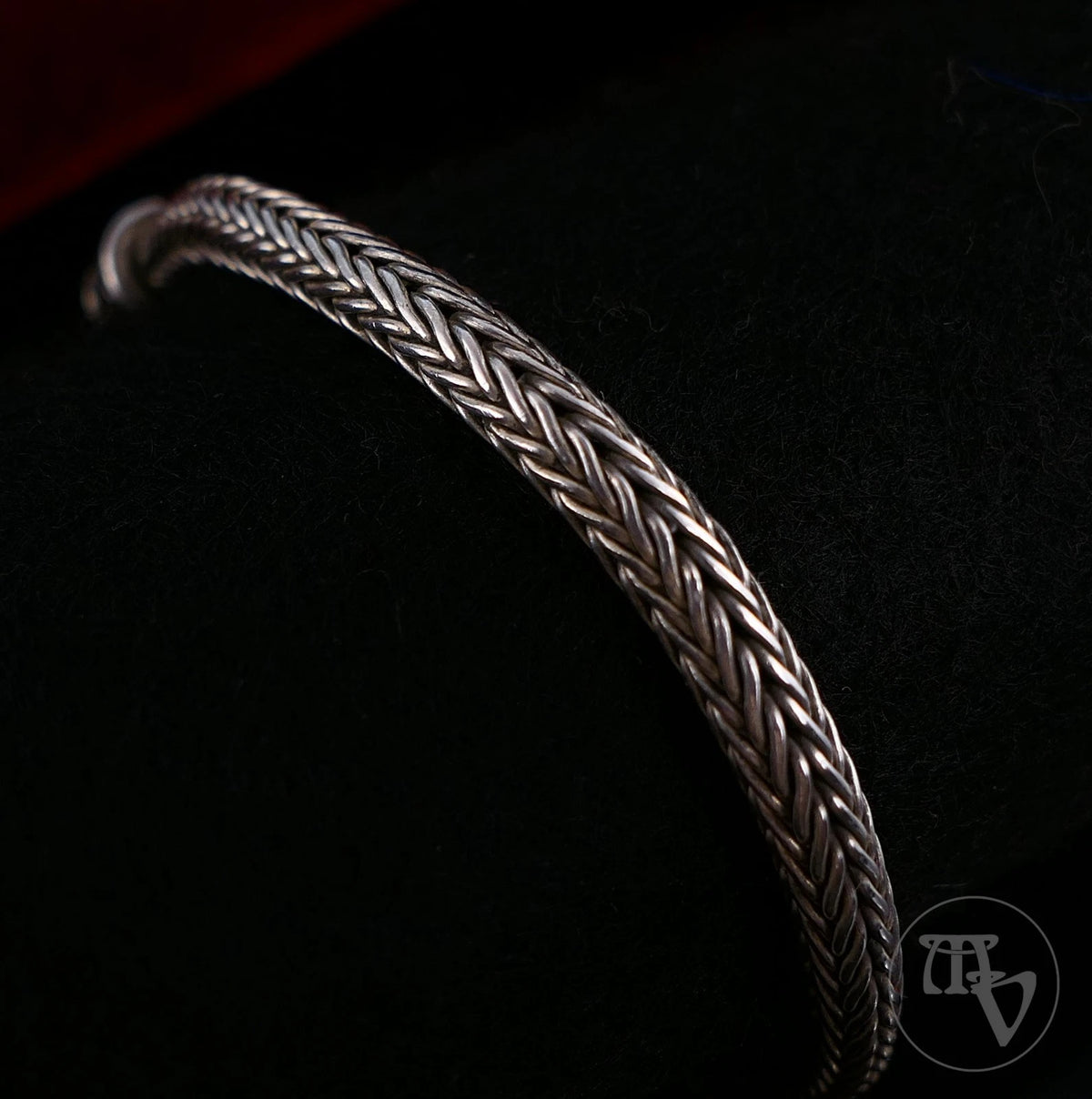 Vintage Armband - Massives 925 Sterling Silber Schlangenarmband Geflochten Silberarmband 20cm 25g