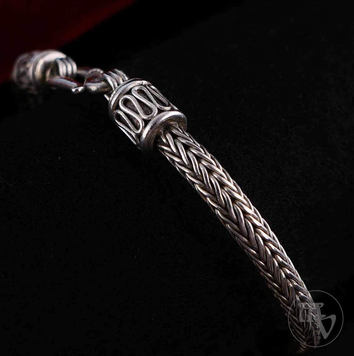Vintage Armband - Massives 925 Sterling Silber Schlangenarmband Geflochten Silberarmband 20cm 25g