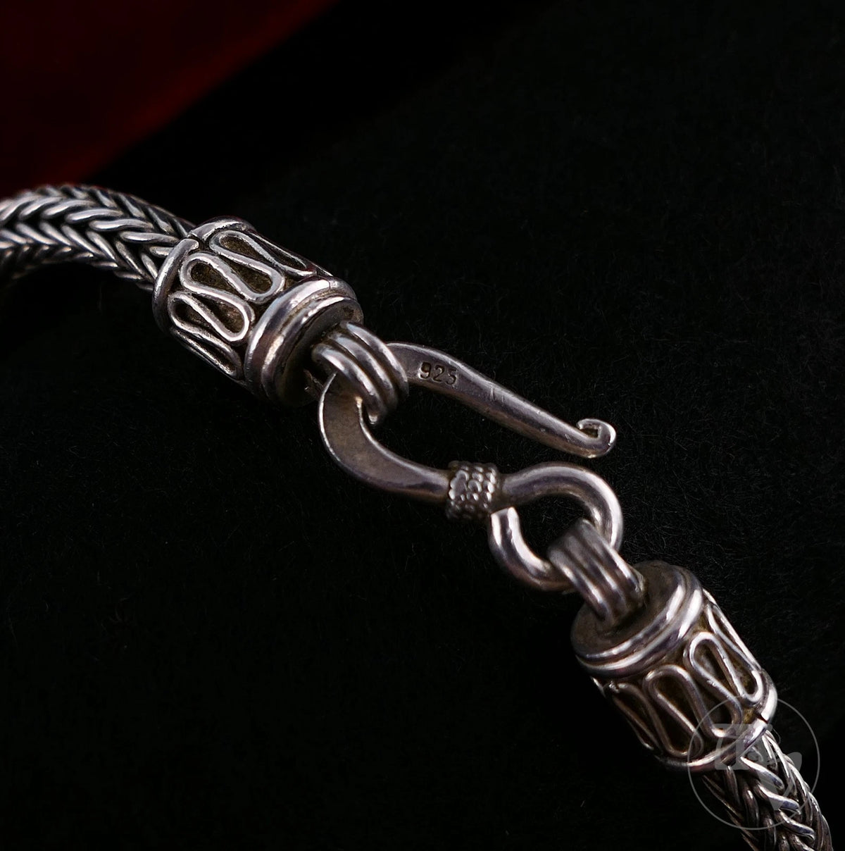 Vintage Armband - Massives 925 Sterling Silber Schlangenarmband Geflochten Silberarmband 20cm 25g