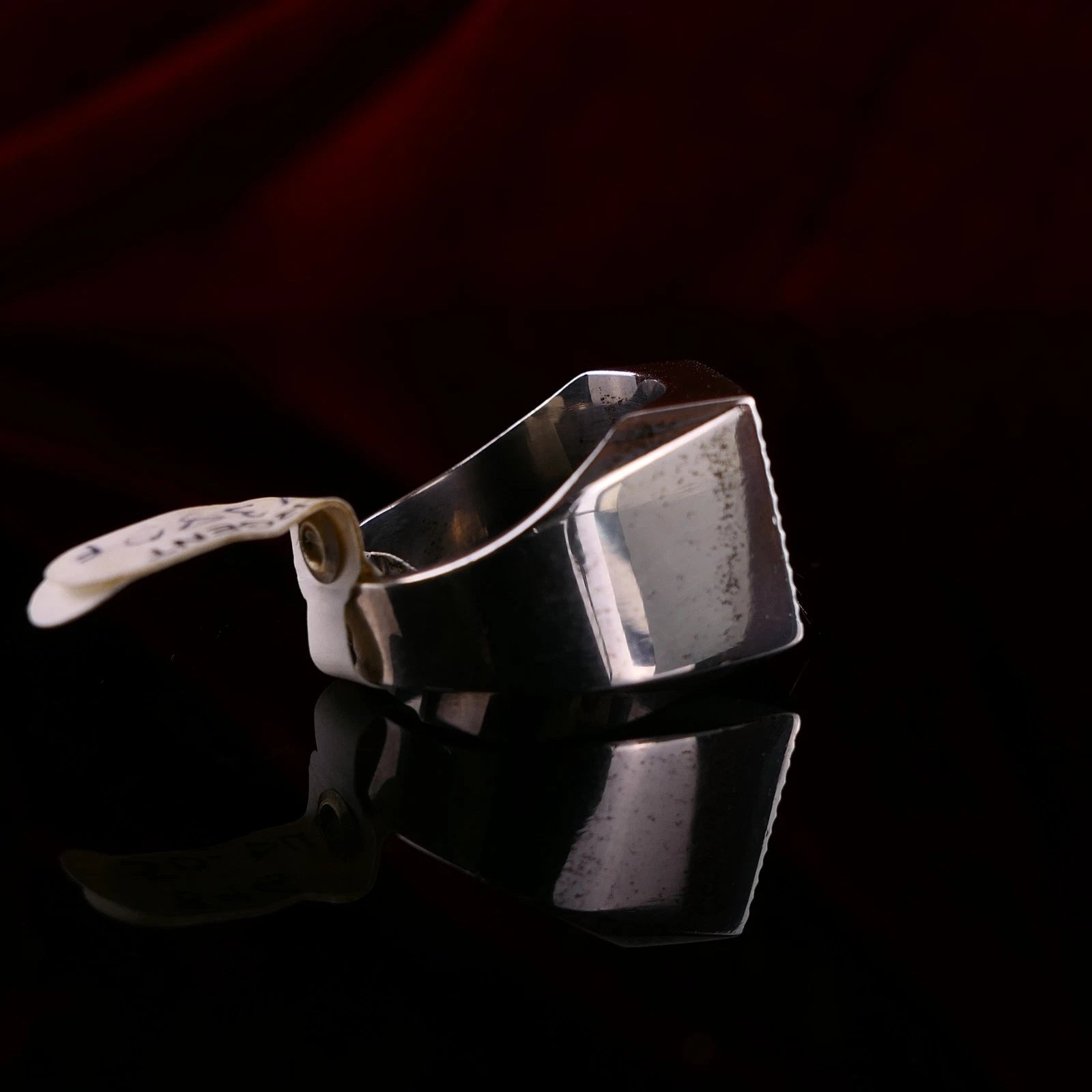 Vintage Monogrammring - Siegelring Initialen PG / PC Silberring mind. 800 Silber RG 62 (19,7 mm Ø) Vintage aus Frankreich