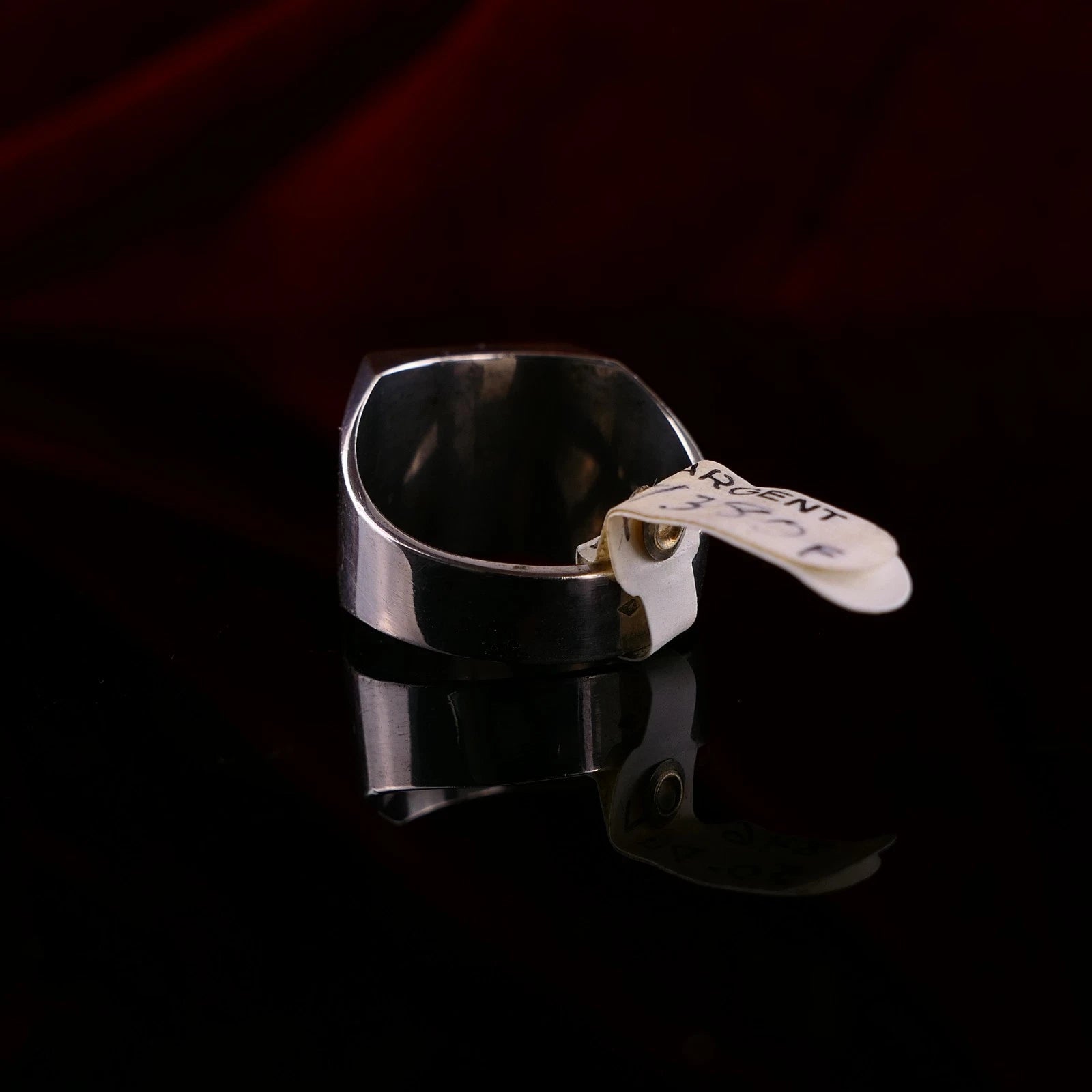 Vintage Monogrammring - Siegelring Initialen PG / PC Silberring mind. 800 Silber RG 62 (19,7 mm Ø) Vintage aus Frankreich