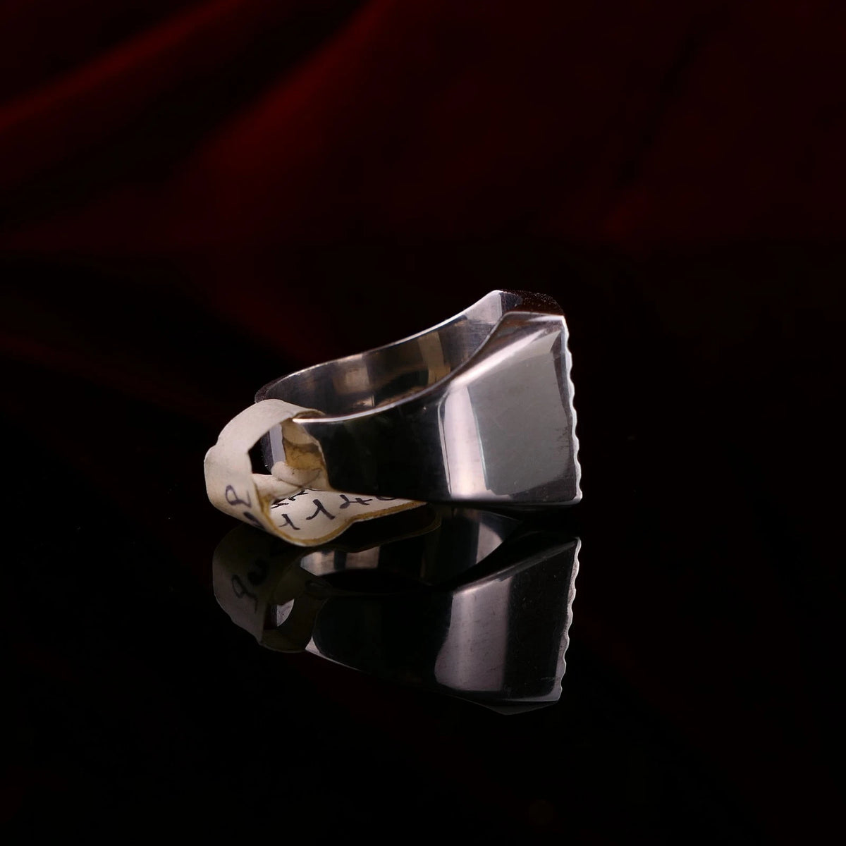 Vintage Monogrammring - Siegelring Initialen FH / HF Silberring mind. 800 Silber RG 58 (18,4 mm Ø) Vintage aus Frankreich