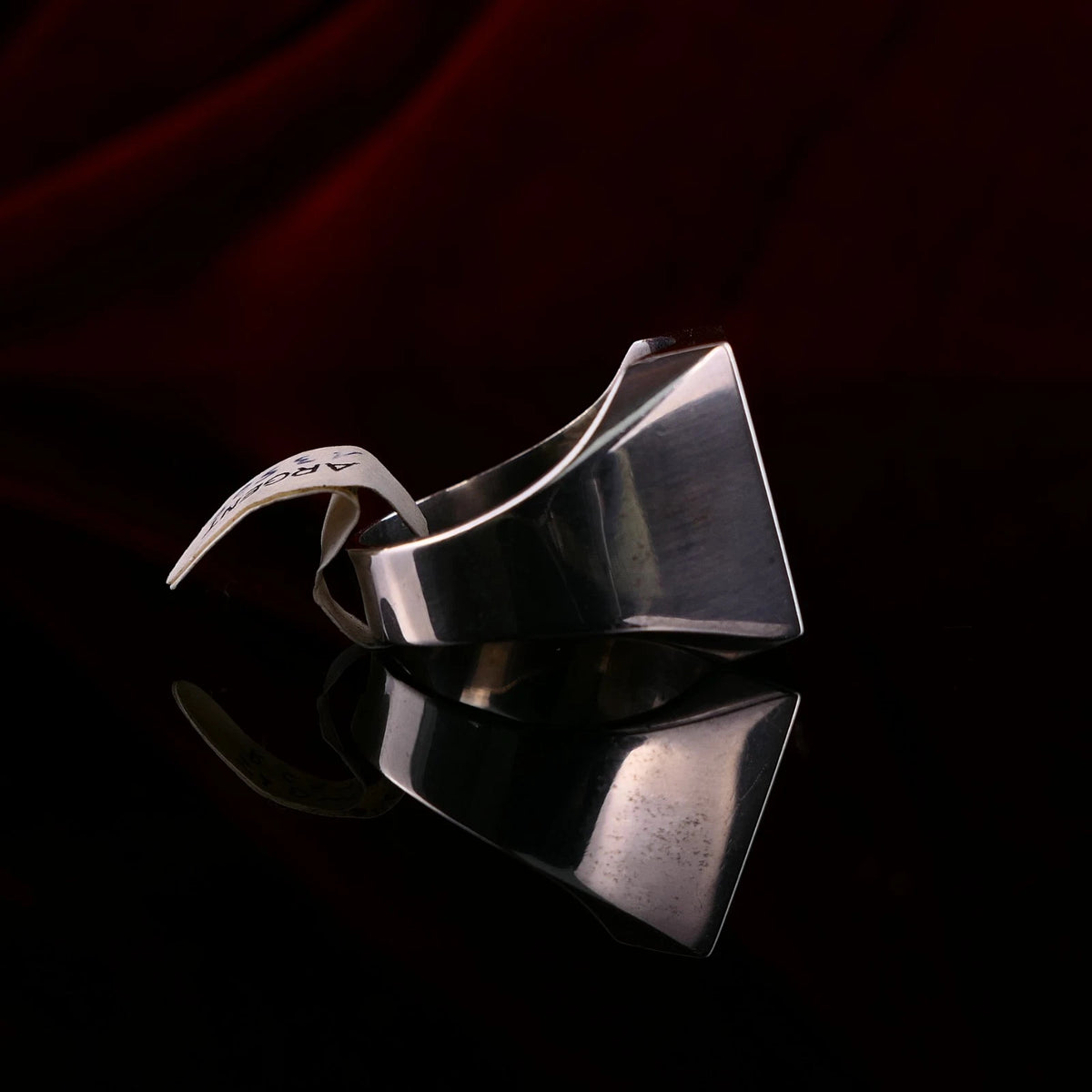 Vintage Monogrammring - Siegelring Initialen FD / DF Silberring mind. 800 Silber RG 66 (21,0 mm Ø) Vintage aus Frankreich