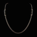 Vintage Silberkette - Massive 925er Silber Fuchsschwanzkette mit Zwischengliedern Länge 60cm 3mm bis 6mm 27,0g