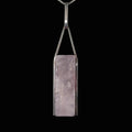 Vintage Statement Anhänger - Großer Design Schmuck um 1970 mit Rosenquarz aus 835 Silber