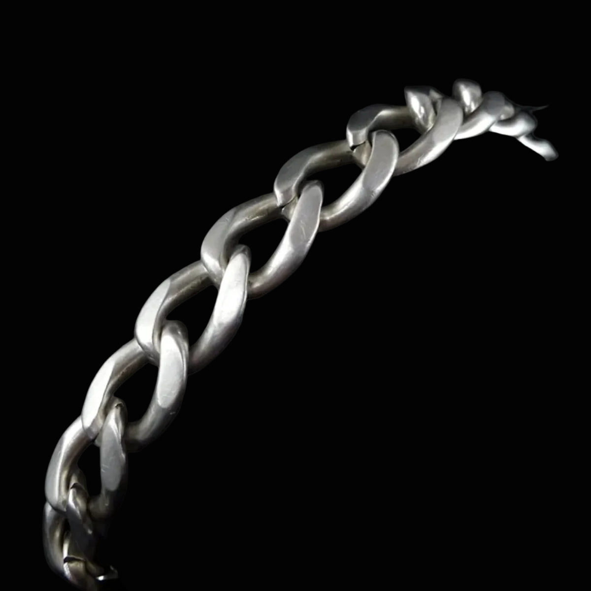 Vintage Armband - Massives Panzerarmband Silberarmband für Herren oder Damen aus 835 Silber 23,0cm