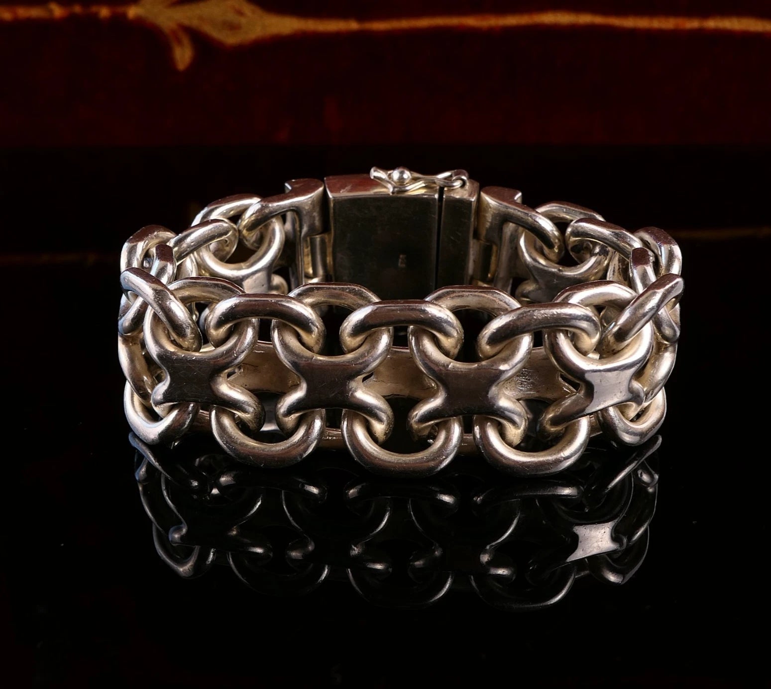 Massives Panzerarmband Silberarmband 925 Silber Länge 20,5cm Gewicht: 179g - Cuban Link Bracelet