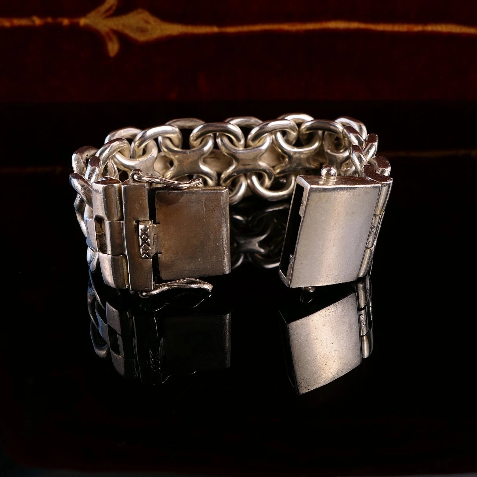 Massives Panzerarmband Silberarmband 925 Silber Länge 20,5cm Gewicht: 179g - Cuban Link Bracelet