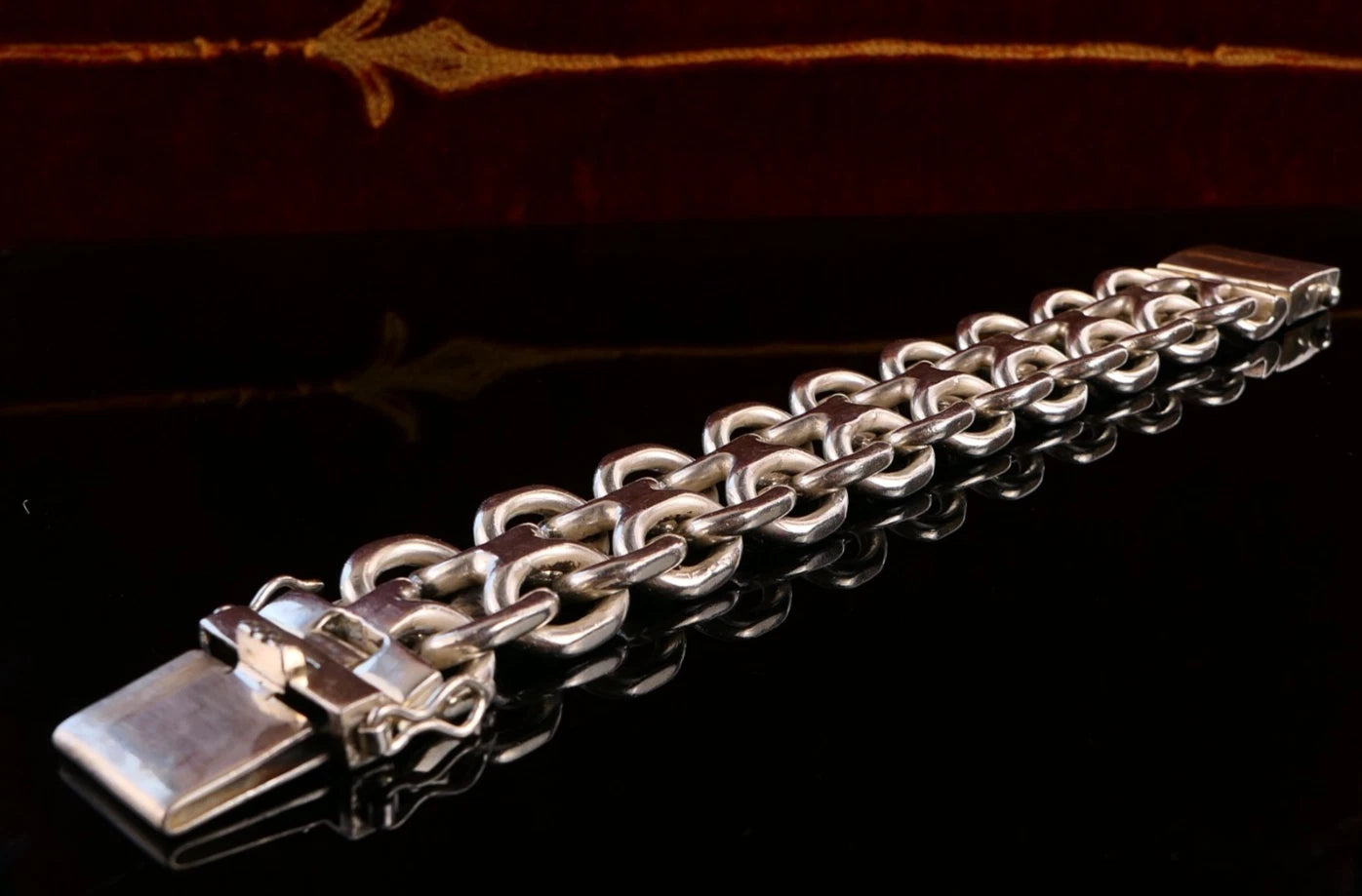 Massives Panzerarmband Silberarmband 925 Silber Länge 20,5cm Gewicht: 179g - Cuban Link Bracelet