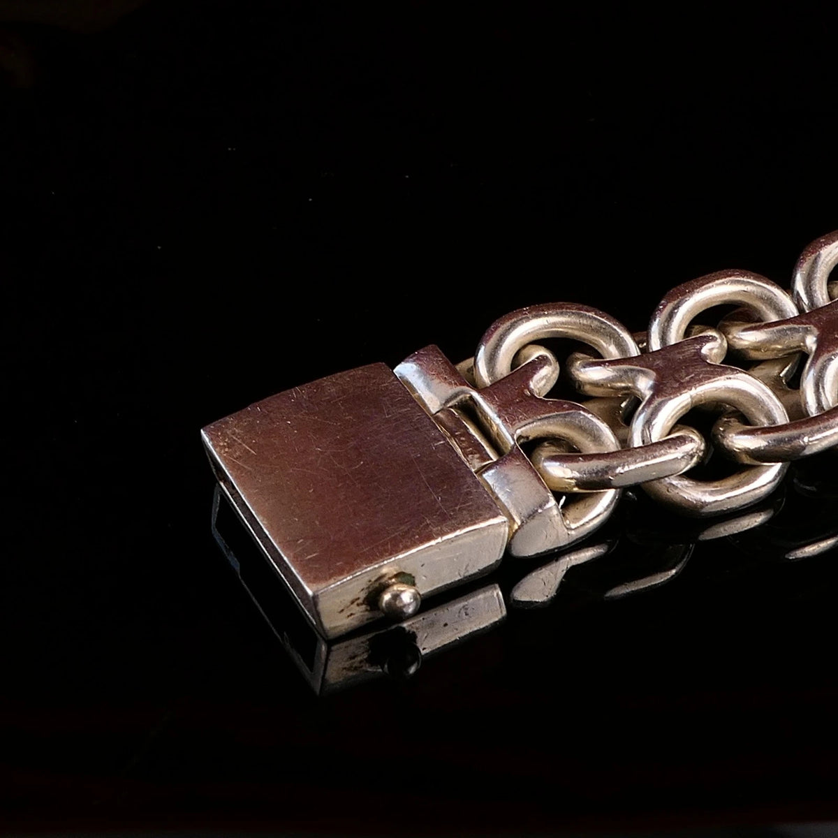 Massives Panzerarmband Silberarmband 925 Silber Länge 20,5cm Gewicht: 179g - Cuban Link Bracelet
