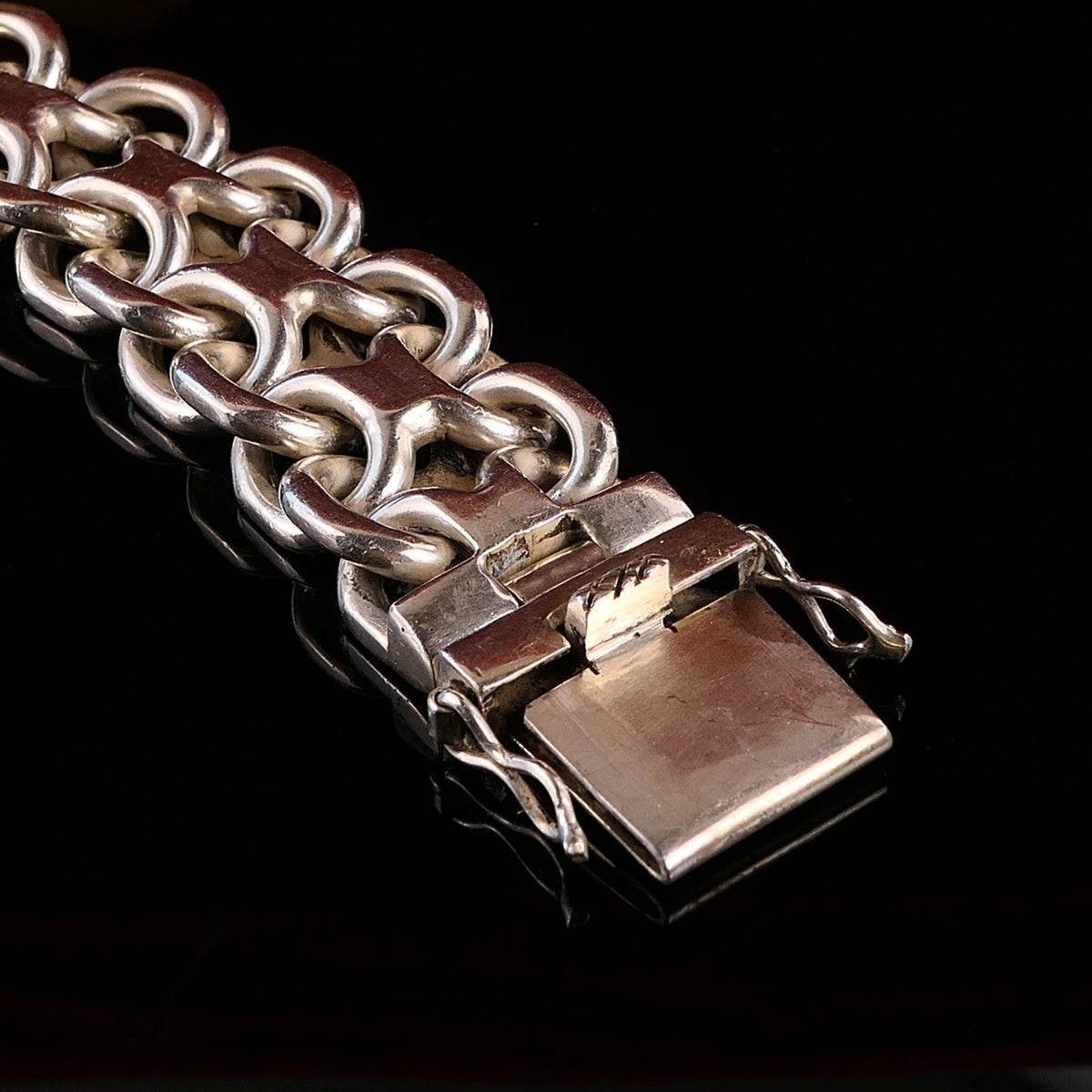 Massives Panzerarmband Silberarmband 925 Silber Länge 20,5cm Gewicht: 179g - Cuban Link Bracelet