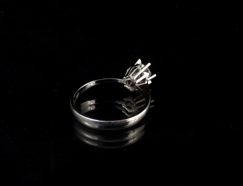 0,50ct(Si) Diamantring aus 750er 18kt Weißgold Gr. 55 17,5mm Damen Weißgoldring Brillantring